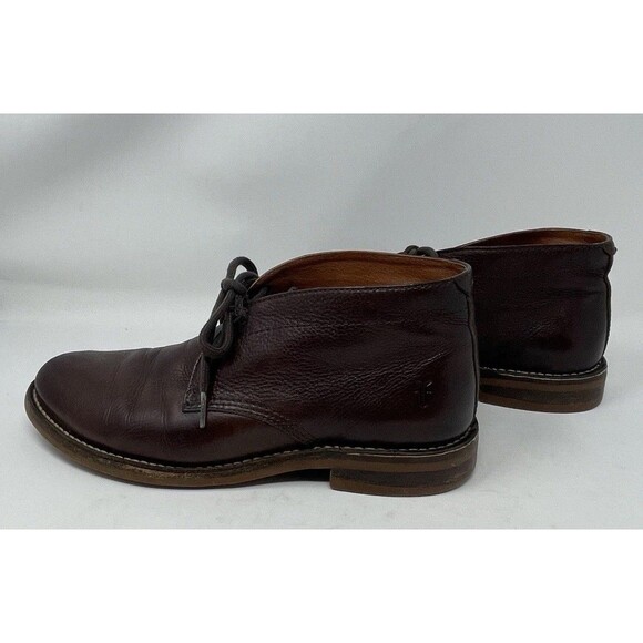FRYE Men\'s Brown Leather Lace Up Chukka Boots/Shoes Size 8.5D main image 7